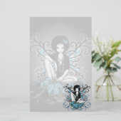 "China" Gothic Retro Fairy Art Stationery Briefpapier (Staand voorkant)