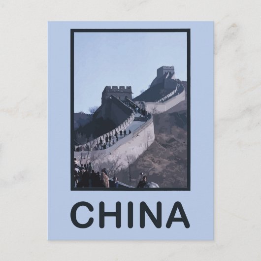 China Grote Muur China Briefkaart (Voorkant)