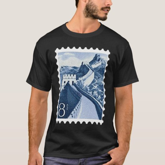  China - Grote Muur - Stempelreis T-shirt (Voorkant)