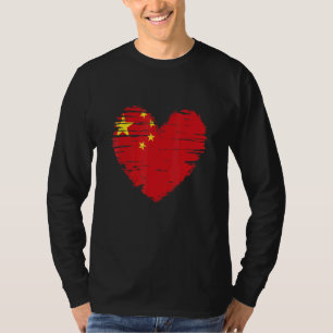 China Heart Chinese vlag Chinese Pride T-shirt