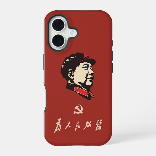 China, het communisme, voorzitter Mao Zedong iPhone 16 Hoesje (Achterkant)