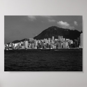 China Hong Kong bay Skyscrapers Poster