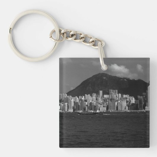 China Hong Kong bay Skyscrapers Sleutelhanger (Voorkant)