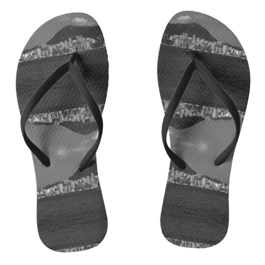  China Hong Kong bay Skyscrapers Teenslippers (Voetbed)