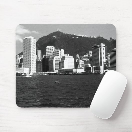 China Hong Kong bay Skyscrapers uitzicht Muismat (Met muis)