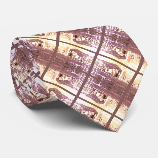  China Hong Kong bay Skyscrapers uitzicht Neck Stropdas (Opgerold)