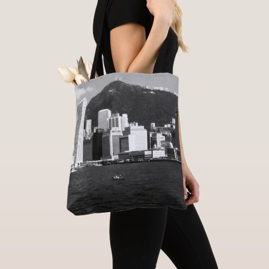  China Hong Kong bay Skyscrapers uitzicht Tote Bag (Dichtbij)