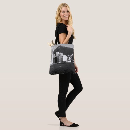 China Hong Kong bay Skyscrapers uitzicht Tote Bag (Op model)