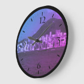 China Hong Kong Bay Skyscrapers Watch Grote Klok (Hoek)