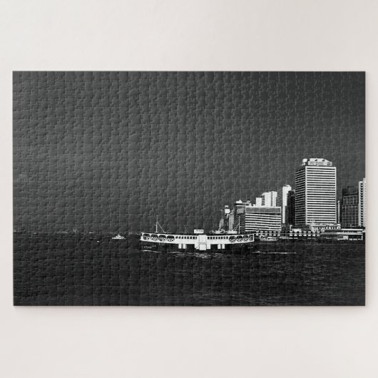 -China Hong-Kong boot skyscraper ​ zee Legpuzzel (Horizontaal)