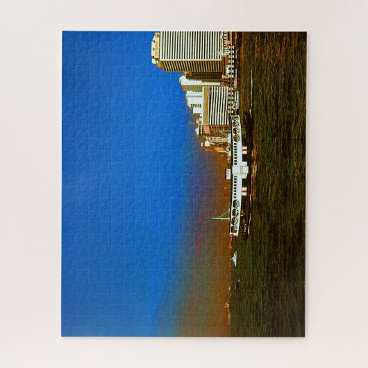 -China Hong-Kong boot skyscraper ​ zee Legpuzzel (Verticaal)