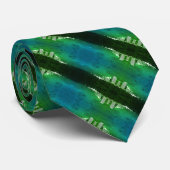 -China Hong-Kong boot skyscraper ​ zee Stropdas (Opgerold)