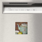 China, Hong Kong. Traditionele Chinese theepot & 2 Magneet (Insitu (Vaatwasser))