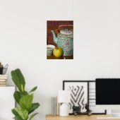 China, Hong Kong. Traditionele Chinese theepot & 2 Poster (Thuiskantoor)