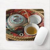 China, Hong Kong. Traditionele Chinese theepot & 3 Muismat (Met muis)