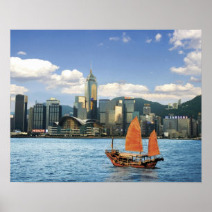 China; Hong Kong; Victoria Harbour; Harbour; A Poster