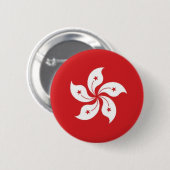 China Hong Kong vlag Ronde Button 5,7 Cm (Voorkant /achterkant)