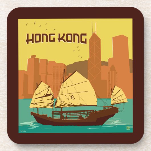 China | Hongkong Bier Onderzetter (Voorkant)