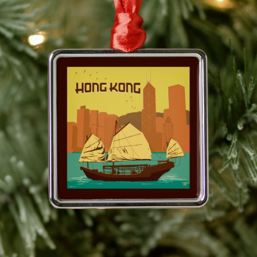 China | Hongkong Metalen Ornament (Boom)