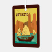 China | Hongkong Metalen Ornament (Voorkant links)