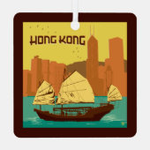 China | Hongkong Metalen Ornament (Achterkant)