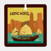 China | Hongkong Metalen Ornament (Voorkant)