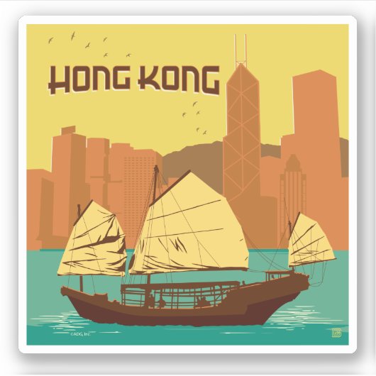 China | Hongkong Sticker (Voorkant)