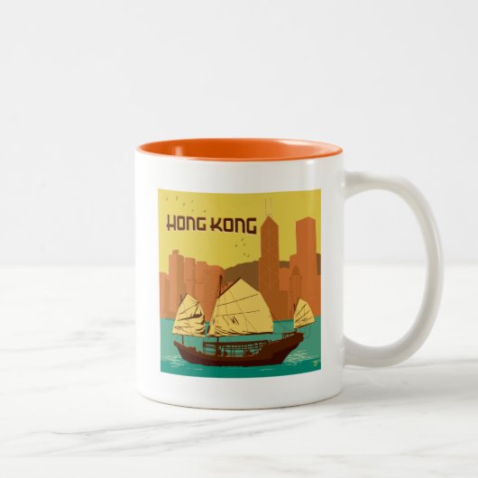 China | Hongkong Tweekleurige Koffiemok (Rechts)