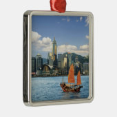 China; Hongkong; Victoria Harbour haven; A Metalen Ornament (Rechts)