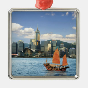 China; Hongkong; Victoria Harbour haven; A Metalen Ornament