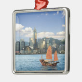 China; Hongkong; Victoria Harbour haven; A Metalen Ornament (Links)