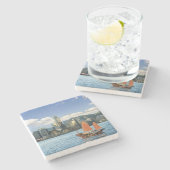 China; Hongkong; Victoria Harbour haven; A Stenen Onderzetter (Zijkant)