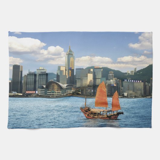China; Hongkong; Victoria Harbour haven; A Theedoek (Horizontaal)