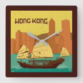 China | Hongkong Vierkante Klok (Voorkant)