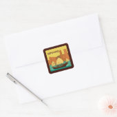 China | Hongkong Vierkante Sticker (Envelop)