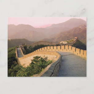 China, Huairou County, Sunset over the Briefkaart