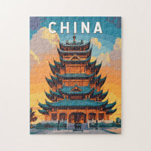 China Illustratie Reis Kunst Vintage Legpuzzel