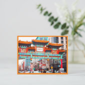 China in Washington DC. Feestdagenkaart (Staand voorkant)