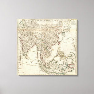 China, India, Azië Canvas Afdruk