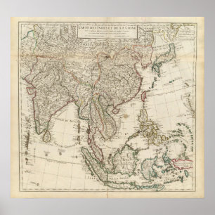 China, India, Azië Poster