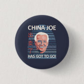 China Joe moet naar anti-Biden. Ronde Button 3,2 Cm (Voorkant)
