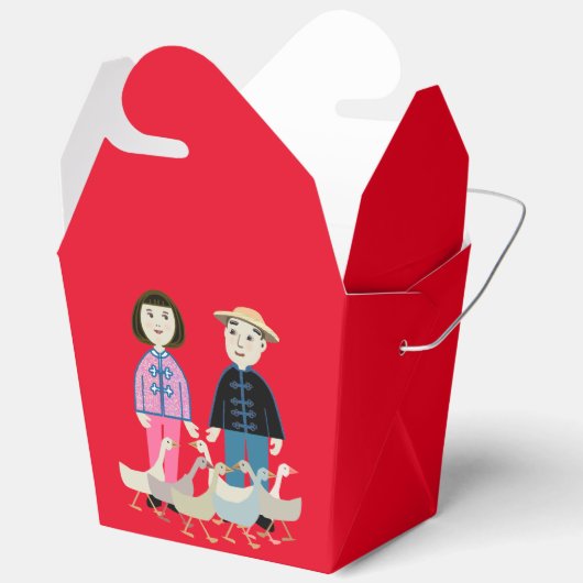 China jongen en meisje bedankdoosjes (Open)