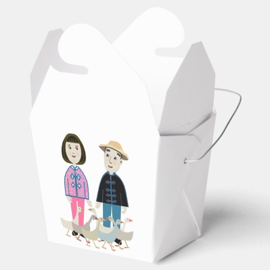 China jongen en meisje bedankdoosjes (Geopend)