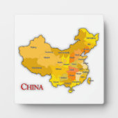 China-kaart Fotoplaat (Voorkant)