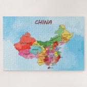 China kaart legpuzzel (Horizontaal)