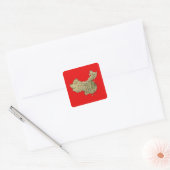 China kaart sticker (Envelop)
