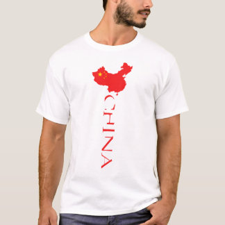 China Kaart Vlag T-shirt