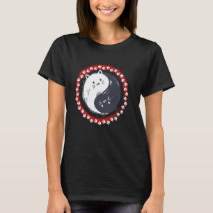 China Kat Liefhebbers Chinese Symbool Kat Teken Yi T-shirt