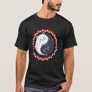 China Kat Liefhebbers Chinese Symbool Kat Teken Yi T-shirt