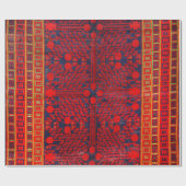 China Khotan Red Blue Yellow  Cadeaupapier (Vlak)